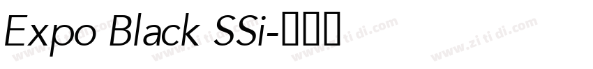 Expo Black SSi字体转换
